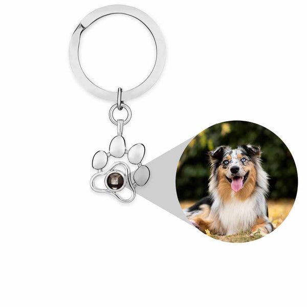 Custom Personalized Pet Photo Keychain - Wearing Felicity Personalized-Pet-Photo-Keychain-Silver Wear Felicity