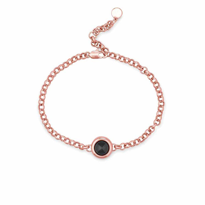 Customizable Rolo Chain Photo Bracelet for You - Wearing Felicity Personalized-Rolo-Chain-Photo-Bracelet-Rose-Gold Wear Felicity
