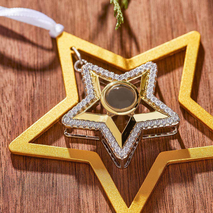 Customizable Star Photo Ornaments for Memorable Gifts - Wearing Felicity Personalized-Star-Photo-Ornament-03
