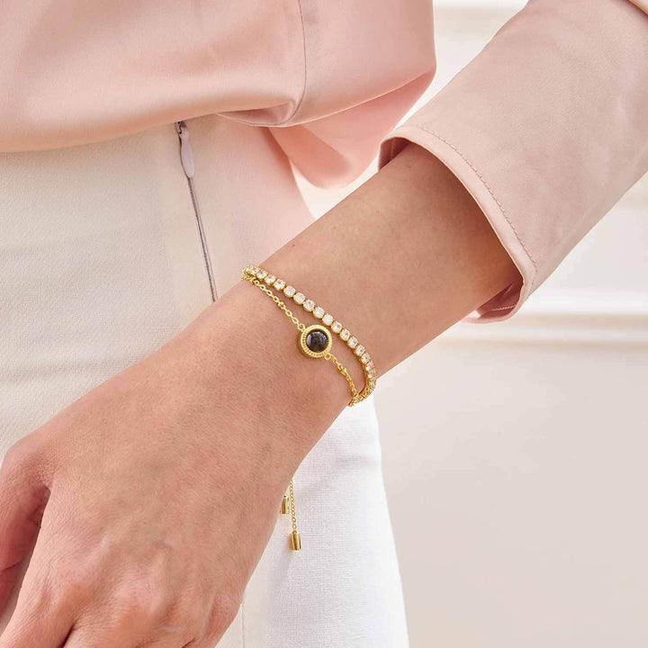 Personalized Tennis Bracelet - Custom Jewelry Gift - Wearing Felicity Personalized-Tennis-Bracelet-01 Wear Felicity