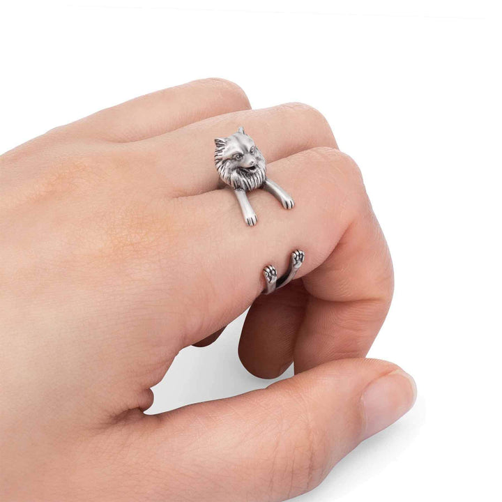 Stylish Pomeranian Wrap Ring - Wearing Felicity Pomeranian-Wrap-Ring  Wear Felicity