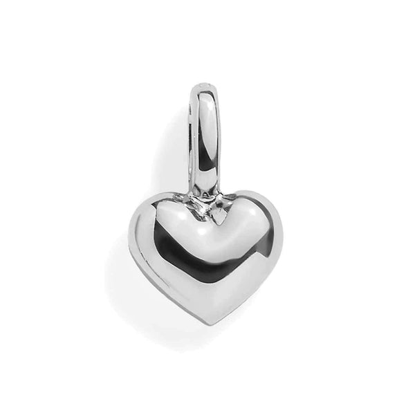 Puffy Heart Charm - Stylish Jewelry Accessory - Wearing Felicity Puffy-Heart-Charm-Silver Wear Felicity
