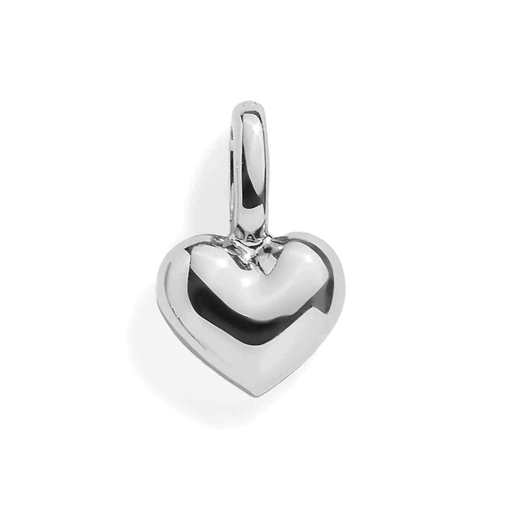 Puffy Heart Charm - Stylish Jewelry Accessory - Wearing Felicity Puffy-Heart-Charm-Silver Wear Felicity
