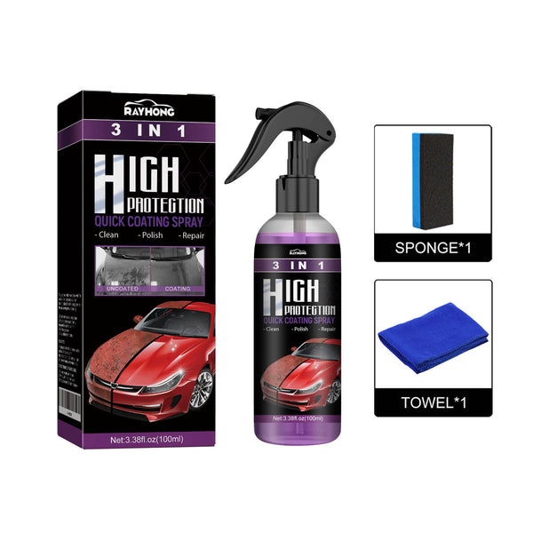 Rayhong Coating Agent Three-in-one (Purple) Degreasing Polishing Protection Repair Scratch Car Paint Cleaning Maintenance Coating