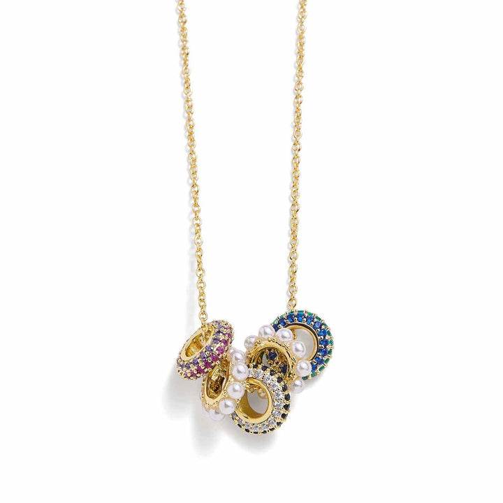 Sparkling Rondelle Trio Necklace - Elegant Glamour - Wearing Felicity Rondelle-Trio-Necklace-Gold-01 Wear Felicity