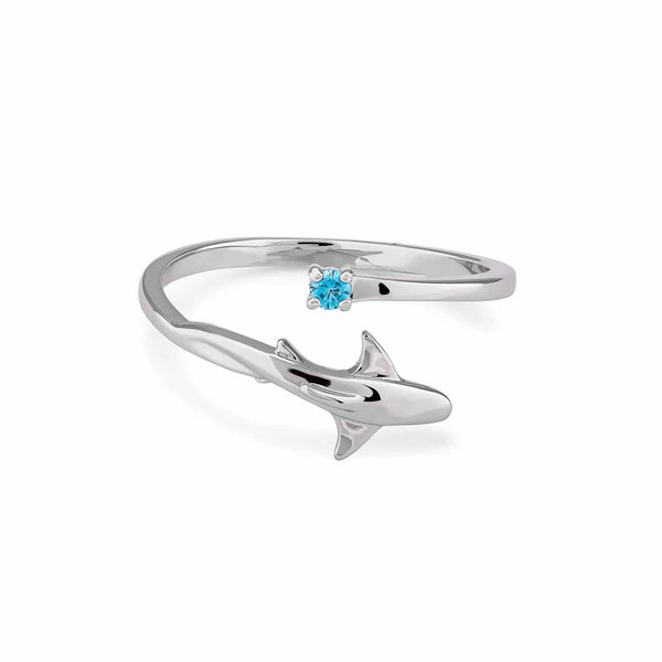 Shark Wrap Ring with Gem – Stylish Animal Jewelry - Wearing Felicity Shark-Wrap-Ring-With-Gem_1a2fd6a1-9644-4315-b366-2268cabd0527 Wear Felicity