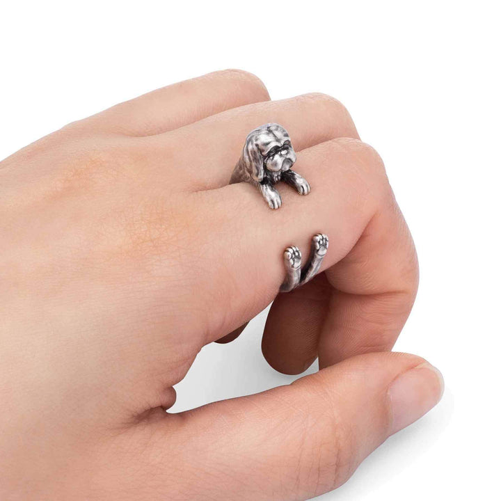 Stylish Shih Tzu Wrap Ring for Dog Lovers - Wearing Felicity Shih-Tzu-Wrap-Ring-01 Wear Felicity