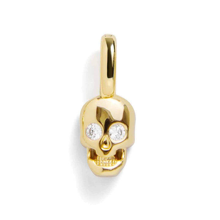Stylish Skull Charm for Edgy Jewelry Lovers - Wearing Felicity Skull-Charm-Gold Wear Felicity
