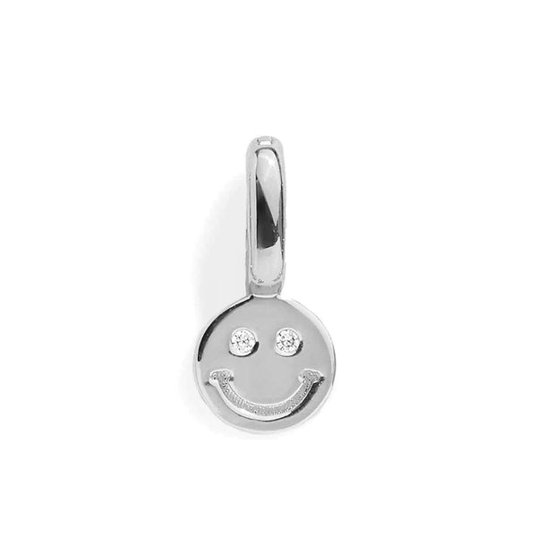 Buy Smiley Face Charm - Cheerful Jewelry Accessory - Wearing Felicity Smiley-Face-Charm-Silver Wear Felicity