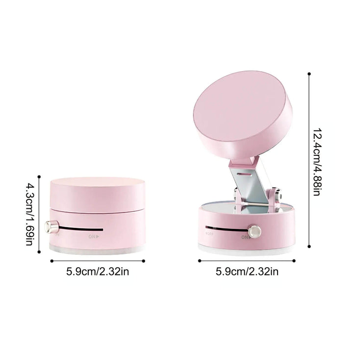 Vacuum-Suction-Cup-Magnetic-Phone-Holder-for-Cars-Dual-Sided-Foldable-Magnetic-Auto-Phone-Stand-for-Vehicle-Interior-Add-ons-Pink Magnetic Phone Holder for Cars: Dual-Sided & Portable Vacuum Suction Cup Magnetic Phone Holder for Cars Dual-Sided Foldable Magnetic Auto Phone Stand for Vehicle Interior Add-ons