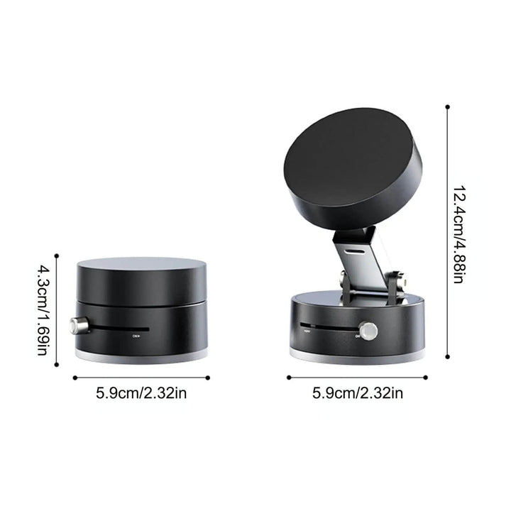 Vacuum-Suction-Cup-Magnetic-Phone-Holder-for-Cars-Dual-Sided-Foldable-Magnetic-Auto-Phone-Stand-for-Vehicle-Interior-Add-ons-Black Magnetic Phone Holder for Cars: Dual-Sided & Portable Vacuum Suction Cup Magnetic Phone Holder for Cars Dual-Sided Foldable Magnetic Auto Phone Stand for Vehicle Interior Add-ons