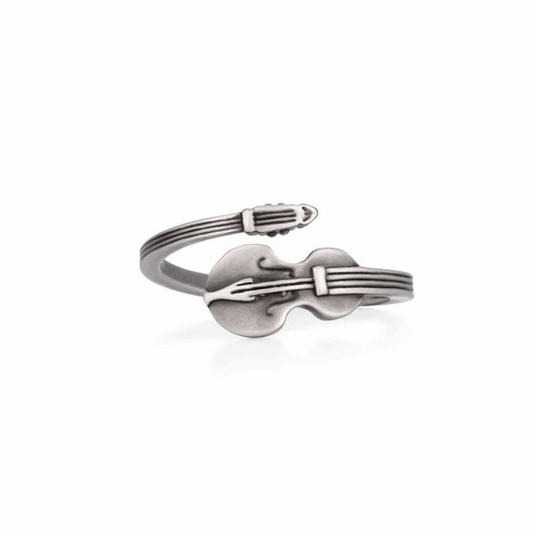 Stylish Violin Wrap Ring for Music Lovers - Wearing Felicity Violin-Wrap-Ring-01 Wear Felicity