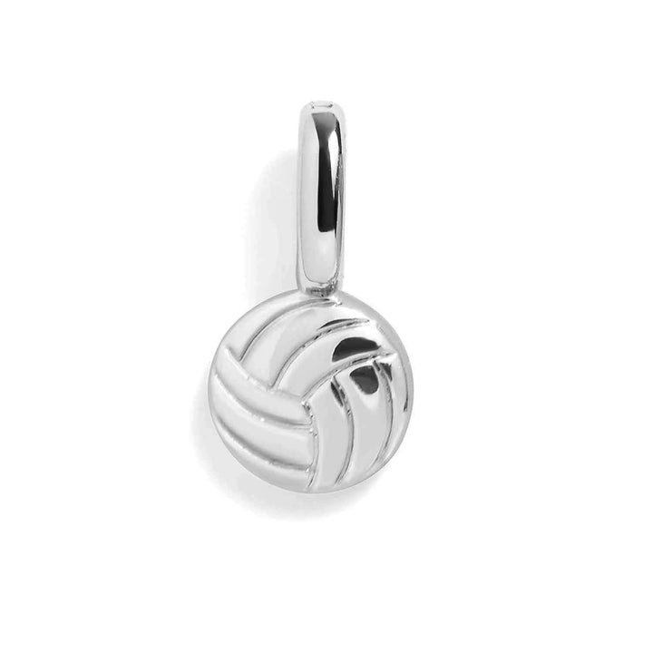 Stylish Volleyball Charm for Game Day Jewelry - Wearing Felicity Volleyball-Charm-Silver Wear Felicity
