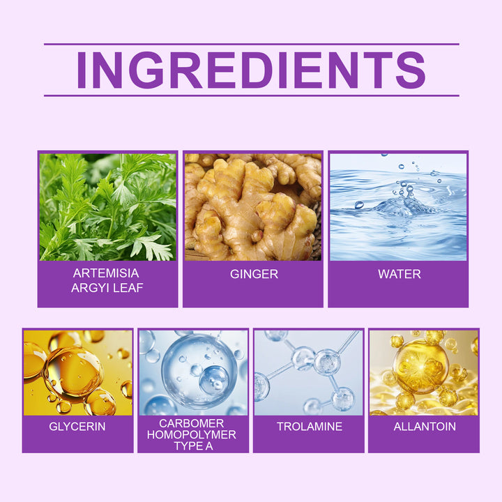 List of ingredients with corresponding images and names on a purple background Ximonth Joint Care Gel for Comfort and Relief Ximonth Joint Care Gel for Daily Use on the Body Promotes Comfort Around the Knees, Elbows, and Shoulders Through Easy Application on the Skin